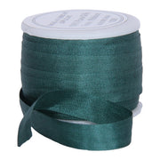 Silk Ribbon 7mm Teal Green 10 Meter Spools-617 - Threadart.com