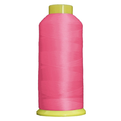 Large Polyester Embroidery Thread No. 136 - Bright Pink- 5000 M - Threadart.com