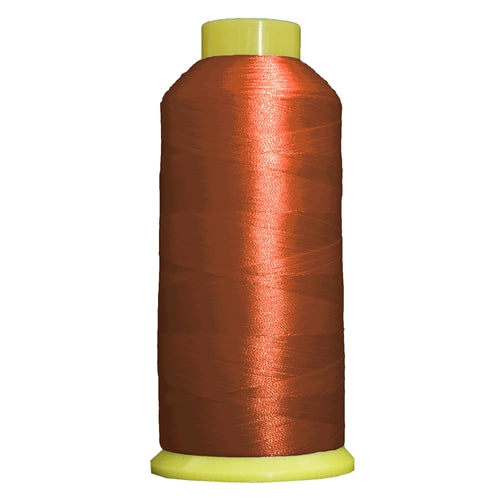Large Polyester Embroidery Thread No. 290 - Dk Rust-5000 M - Threadart.com
