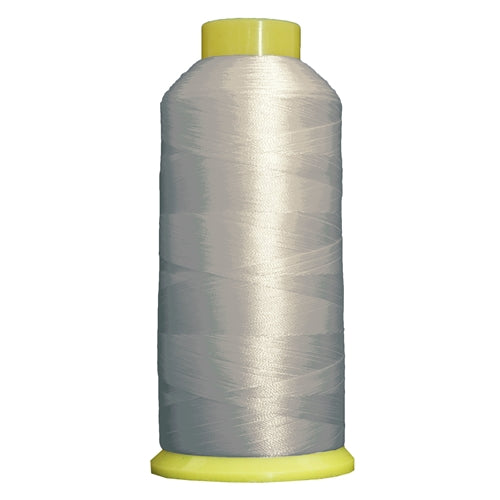 Large Polyester Embroidery Thread No. 426 - Silver-5000 M - Threadart.com