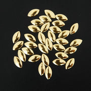 Hot Fix Metallic Nailhead - Gold Oval 4x8mm - 2 Gross p - Threadart.com