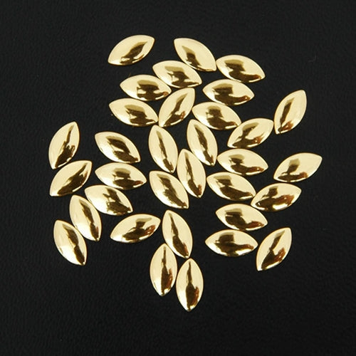 Hot Fix Metallic Nailhead - Gold Oval 4x8mm - 2 Gross p - Threadart.com