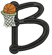 Machine Embroidery Designs - Basketball Alphabet 1 - Threadart.com
