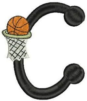 Machine Embroidery Designs - Basketball Alphabet 1 - Threadart.com