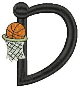 Machine Embroidery Designs - Basketball Alphabet 1 - Threadart.com