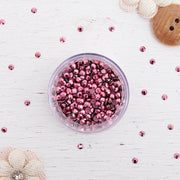 Hot Fix Metallic Rhinestones 3mm Pink - 10 gross - Threadart.com