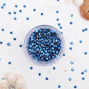 Hot Fix Metallic Rhinestones 3mm Sapphire - 10 gross - Threadart.com