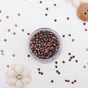 Hot Fix Metallic Rhinestones 3mm Smoked Topaz - 10 gross - Threadart.com