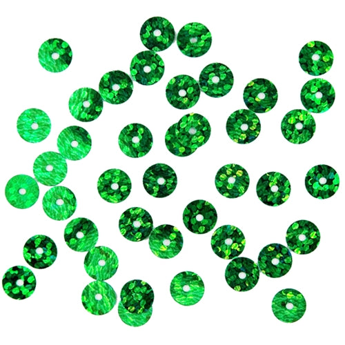 HotFix Loose Sequins - 6MM Green Hologram - Threadart.com