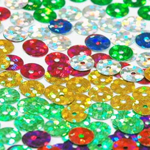 HotFix Loose Sequins - 4MM Hologram Set - 11 Colors - Threadart.com
