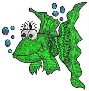 Machine Embroidery Designs - Cartoon Fish(1) - Threadart.com