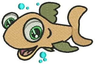 Machine Embroidery Designs - Cartoon Fish(1) - Threadart.com