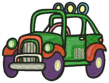 Machine Embroidery Designs - Cartoon Autos(1) - Threadart.com