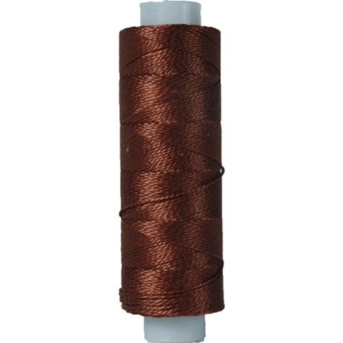 Perle (Pearl) Cotton Thread  - Size 8 - DK Coffee Brown - 75 Yard Spools - Threadart.com