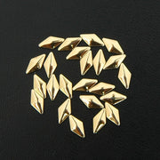 Hot Fix Metallic Nailhead - Gold Diamond 4x8mm - 2 Gross - Threadart.com
