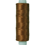 Perle (Pearl) Cotton Thread  - Size 8 - Med Brown - 75 Yard Spools - Threadart.com