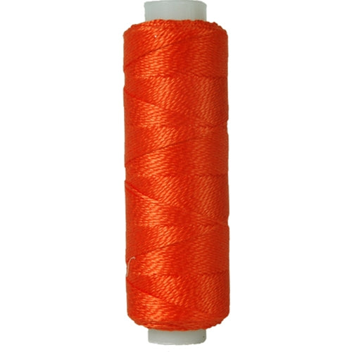 Perle (Pearl) Cotton Thread  - Size 8 - Orange - 75 Yard Spools - Threadart.com