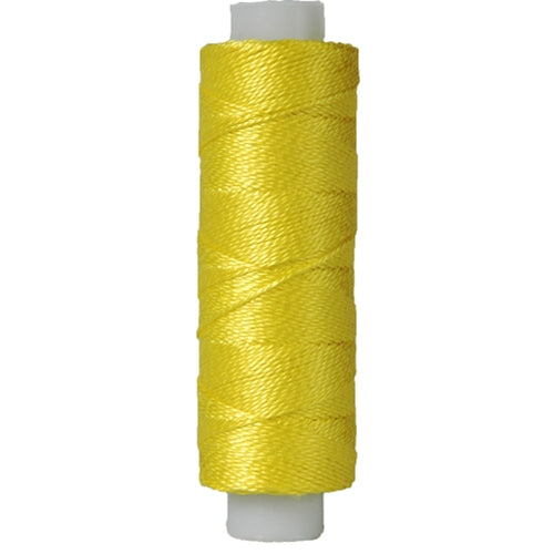 Perle (Pearl) Cotton Thread  - Size 8 - Lemon - 75 Yard Spools - Threadart.com