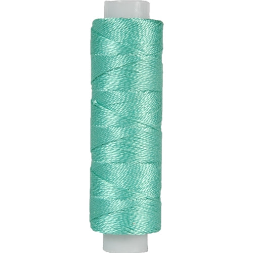 Perle (Pearl) Cotton Thread  - Size 8 - Med. Seagreen - 75 Yard Spools - Threadart.com