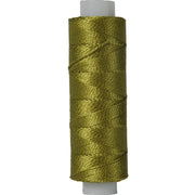 Perle (Pearl) Cotton Thread  - Size 8 - Moss Green - 75 Yard Spools - Threadart.com