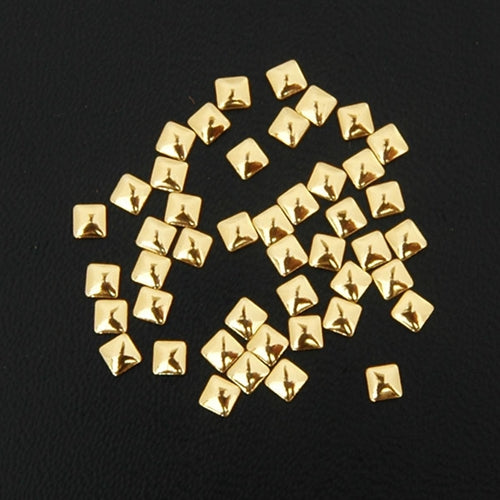 Specialty Nailhead - Gold Square 3x3mm - 5 Gross - Threadart.com