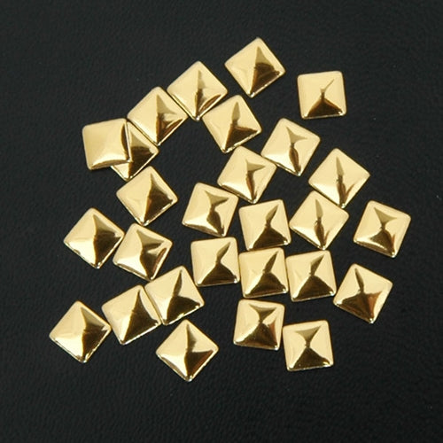 Hot Fix Metallic Nailhead - Gold Square 5x5mm - 2 Gross - Threadart.com