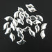 Specialty Nailhead - Silver Leaf 5x10mm - 2 Gross - Threadart.com