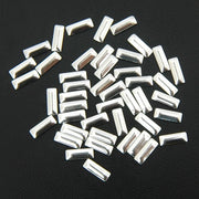 Specialty Nailhead - Silver Rectangle 2.5x7mm - 5 Gross - Threadart.com