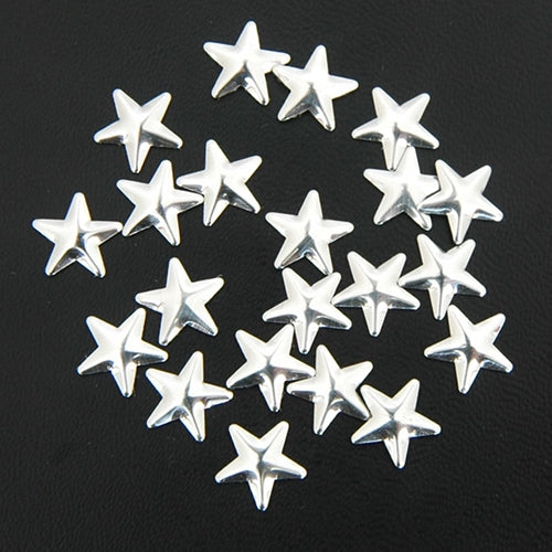 Specialty Nailhead - Silver Star 10x10mm - 1 Gross - Threadart.com