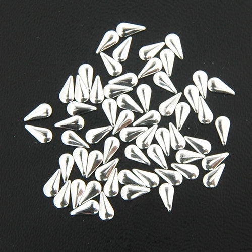 Specialty Nailhead - Silver Tear Drop 3x6mm - 4 Gross - Threadart.com