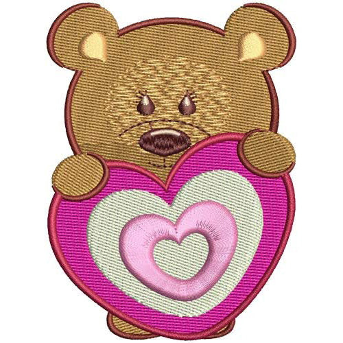 Machine Embroidery Designs - Valentine Bears(3) - Threadart.com