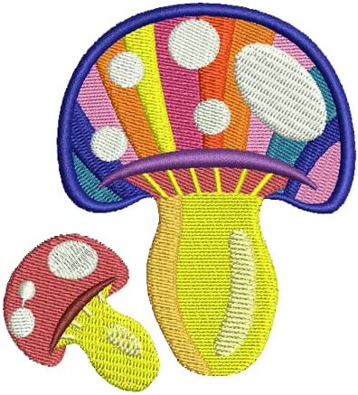 Machine Embroidery Designs - Bright Mushrooms (1) - Threadart.com