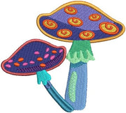 Machine Embroidery Designs - Bright Mushrooms (1) - Threadart.com