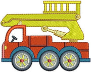 Machine Embroidery Designs - Construction Trucks(1) - Threadart.com
