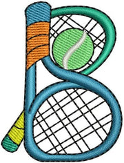 Machine Embroidery Designs - Sports Alphabet 1 - Threadart.com