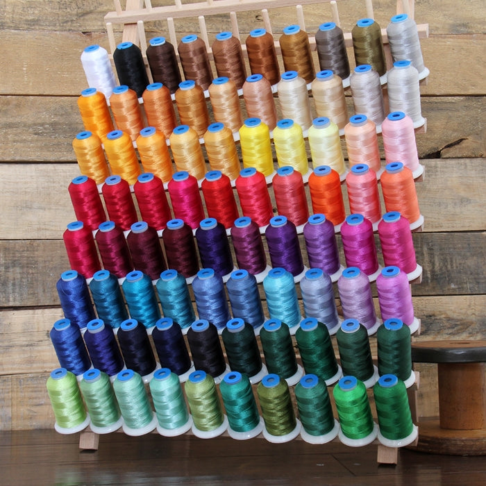 Threadart 20 Spool Polyester Embroidery Machine Thread Royal Colors, 1000M  Spools 40wt