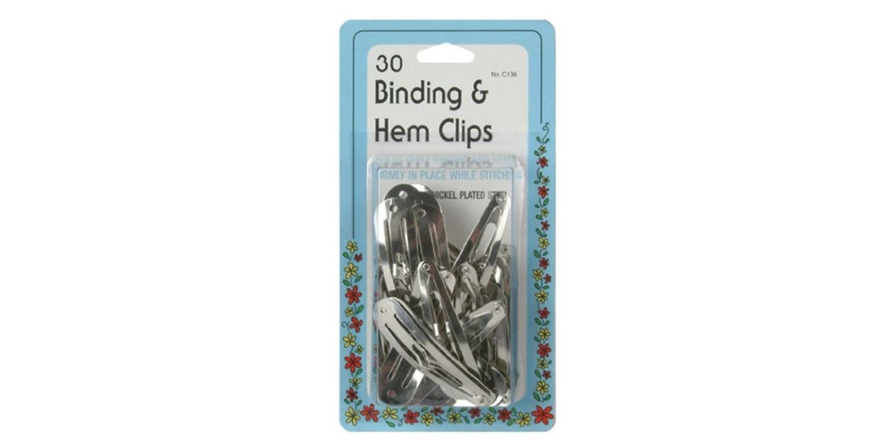 30 Binding & Hem Clips - Threadart.com
