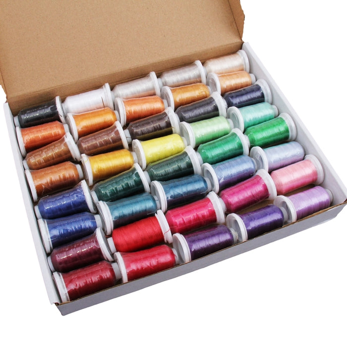 40 Cones Machine Embroidery Thread Set - for Brother, Singer, Janome —