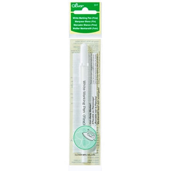 Clover Water Soluble Marker Fine Point-White - Threadart.com