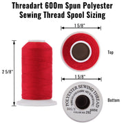 White Sewing Thread Set with Matching Prewound Bobbins - Threadart.com