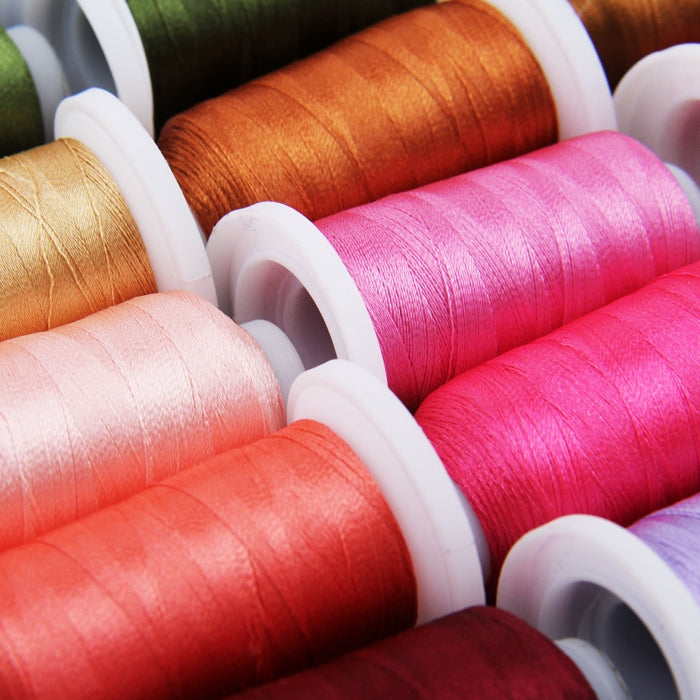 40 Cones of 500 Meters Polyester Machine Embroidery Thread - Brilliant Colors - Threadart.com