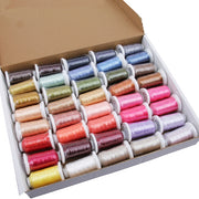 40 Cones of 500 Meters Polyester Machine Embroidery Thread - Brilliant Colors - Threadart.com
