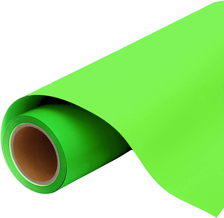 Bright Apple Green Iron On Vinyl - 20 Wide HTV Sold By the Yard