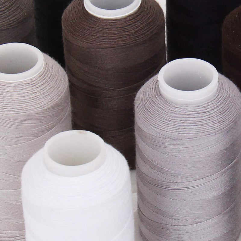 Sewing Thread 10 Cone Grey Shades Set - Color Builder - Threadart.com