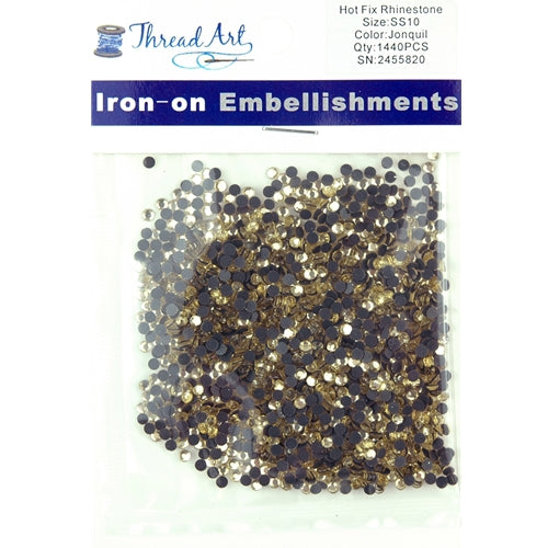 Hot Fix Rhinestones - SS10 - Jonquil - 1440 stones - Threadart.com
