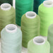 Sewing Thread 12 Cone Green Shades Set - Color Builder - Threadart.com