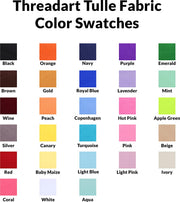 Premium Soft Tulle Fabric Mega Roll - 100 Yards by 6" Wide - Ivory - Threadart.com