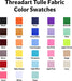 Premium Soft Tulle Fabric Mega Roll - 100 Yards by 6" Wide - Lavender - Threadart.com