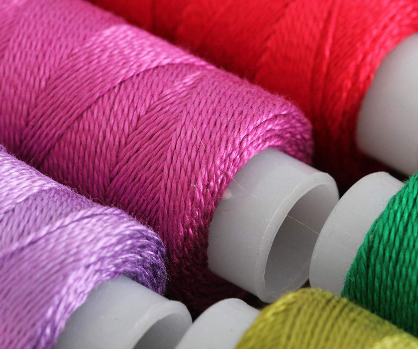 Pearl Cotton Thread Set Purple/Pink Shades 6 Colors - Threadart.com