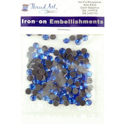 Hot Fix Rhinestones - SS30 - Sapphire - 144 stones - Threadart.com